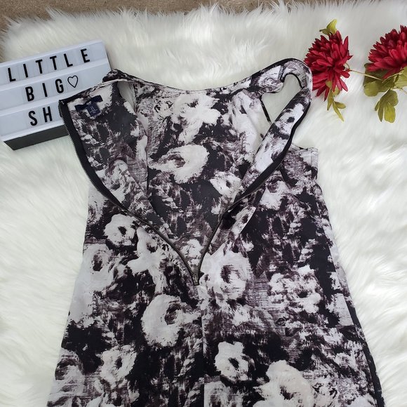 Women's Gap Black & White Floral Dress/Size Small - Picture 12 of 13